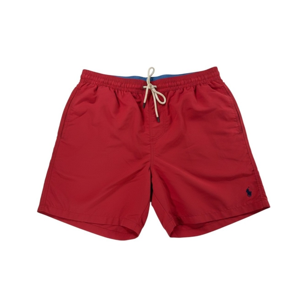 Polo Ralph Lauren Swim Trunks Mens XXL Pink-Red Pony Logo Mesh Lined Shorts